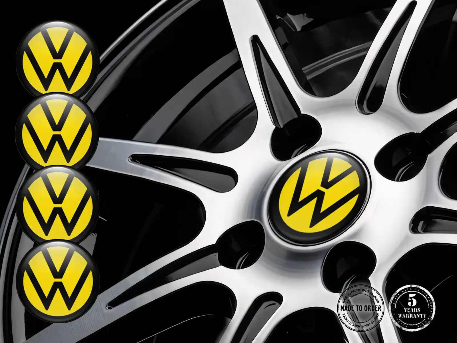 VW Pegatinas de Silicona Edición Calcomanías Alta Calidad